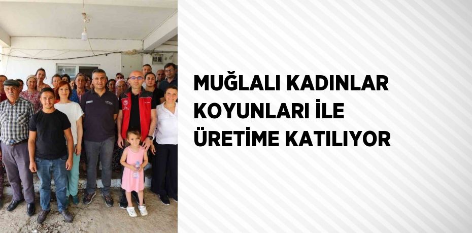 MUĞLALI KADINLAR KOYUNLARI İLE ÜRETİME KATILIYOR