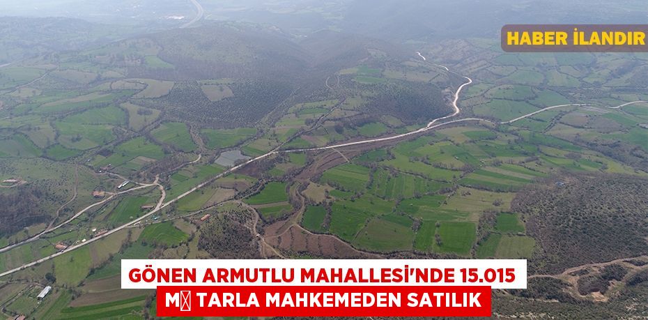 Gönen Armutlu Mahallesi'nde 15.015 m² tarla mahkemeden satılık