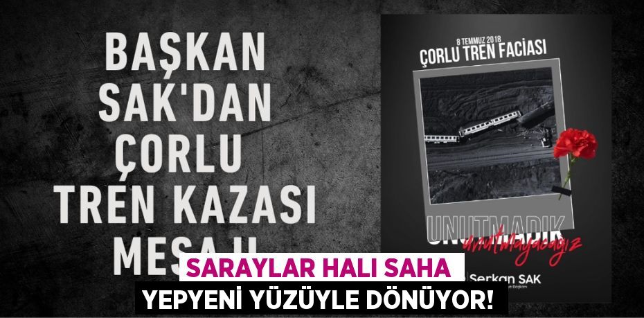 Saraylar Halı Saha Yepyeni Yüzüyle Dönüyor!