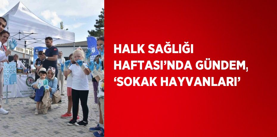 HALK SAĞLIĞI HAFTASI’NDA GÜNDEM, ‘SOKAK HAYVANLARI’