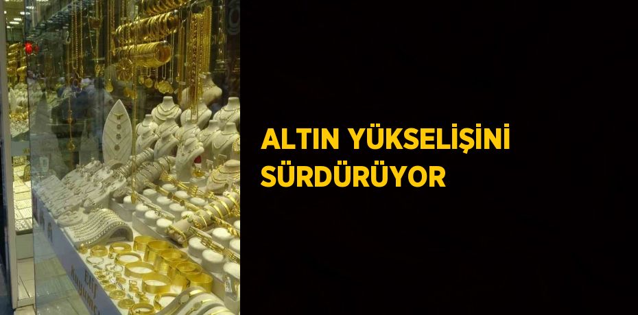 ALTIN YÜKSELİŞİNİ SÜRDÜRÜYOR