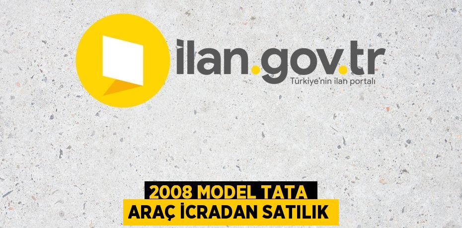 2008 model Tata araç icradan satılık