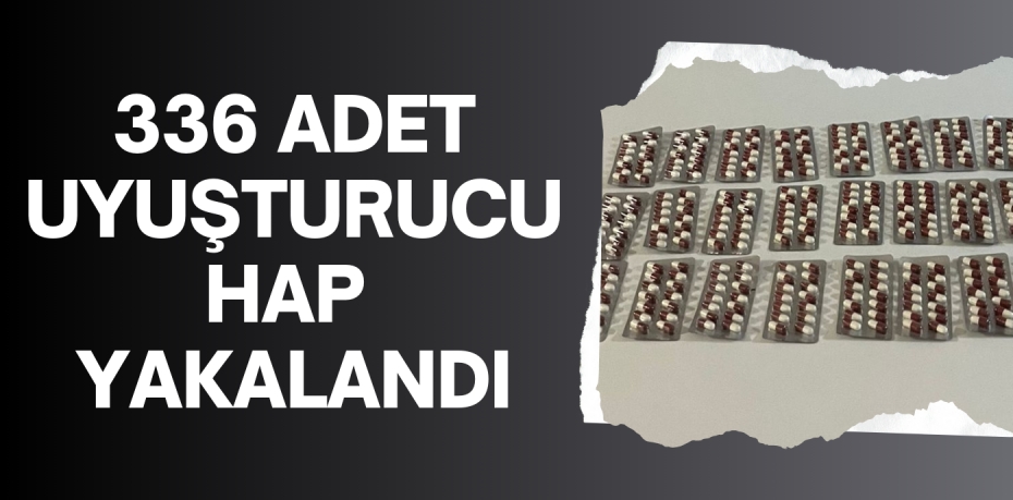 336 ADET UYUŞTURUCU HAP YAKALANDI