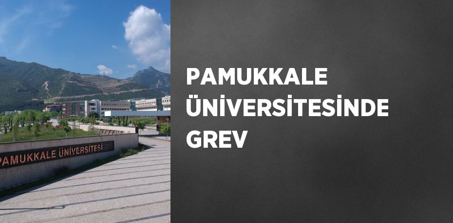 PAMUKKALE ÜNİVERSİTESİNDE GREV