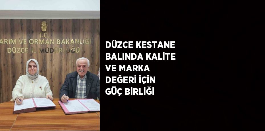 DÜZCE KESTANE BALINDA KALİTE VE MARKA DEĞERİ İÇİN GÜÇ BİRLİĞİ