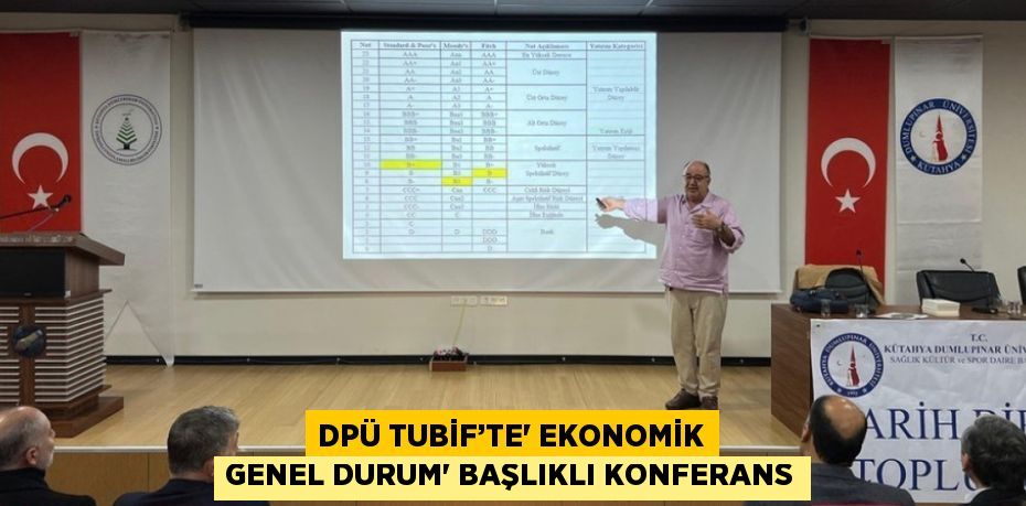 DPÜ TUBİF’TE' EKONOMİK GENEL DURUM' BAŞLIKLI KONFERANS