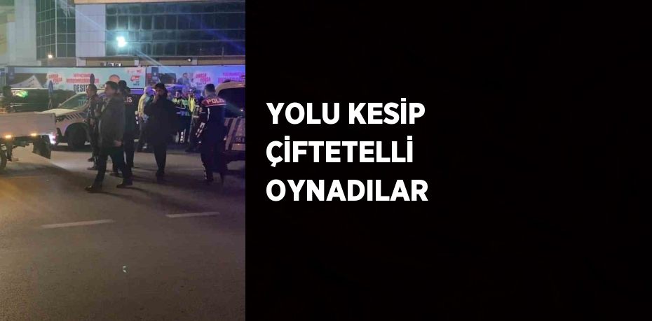 YOLU KESİP ÇİFTETELLİ OYNADILAR