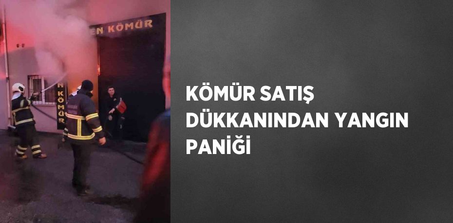 KÖMÜR SATIŞ DÜKKANINDAN YANGIN PANİĞİ