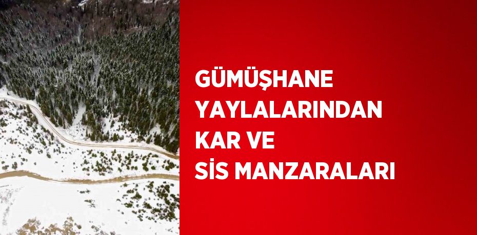 GÜMÜŞHANE YAYLALARINDAN KAR VE SİS MANZARALARI