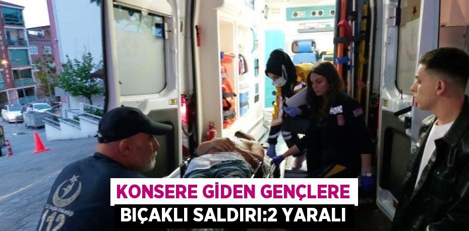 KONSERE GİDEN GENÇLERE BIÇAKLI SALDIRI:2 YARALI