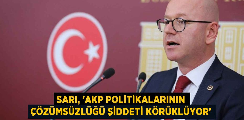 SARI, “AKP POLİTİKALARININ ÇÖZÜMSÜZLÜĞÜ ŞİDDETİ KÖRÜKLÜYOR”