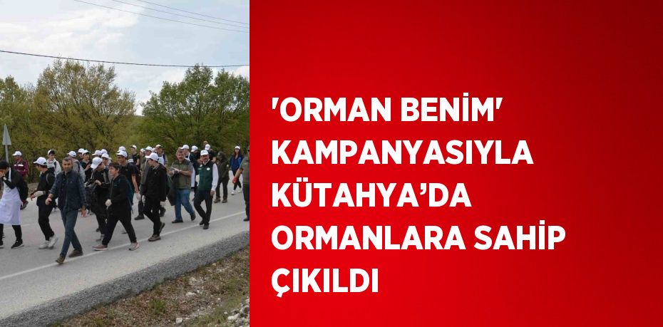 'ORMAN BENİM' KAMPANYASIYLA KÜTAHYA’DA ORMANLARA SAHİP ÇIKILDI