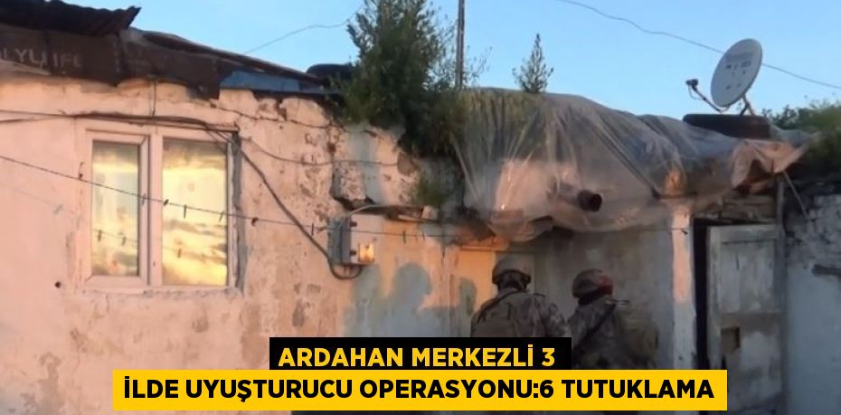 ARDAHAN MERKEZLİ 3 İLDE UYUŞTURUCU OPERASYONU:6 TUTUKLAMA