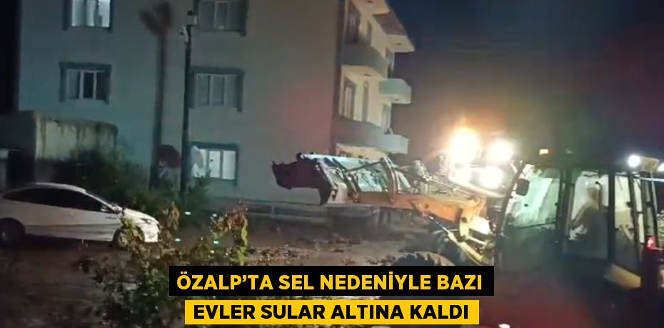 ÖZALP’TA SEL NEDENİYLE BAZI EVLER SULAR ALTINA KALDI