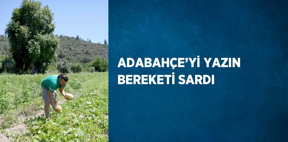 ADABAHÇE’Yİ YAZIN BEREKETİ SARDI