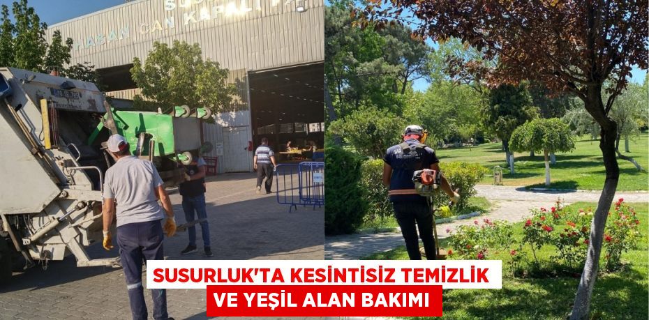 Susurluk'ta Kesintisiz Temizlik ve Yeşil Alan Bakımı