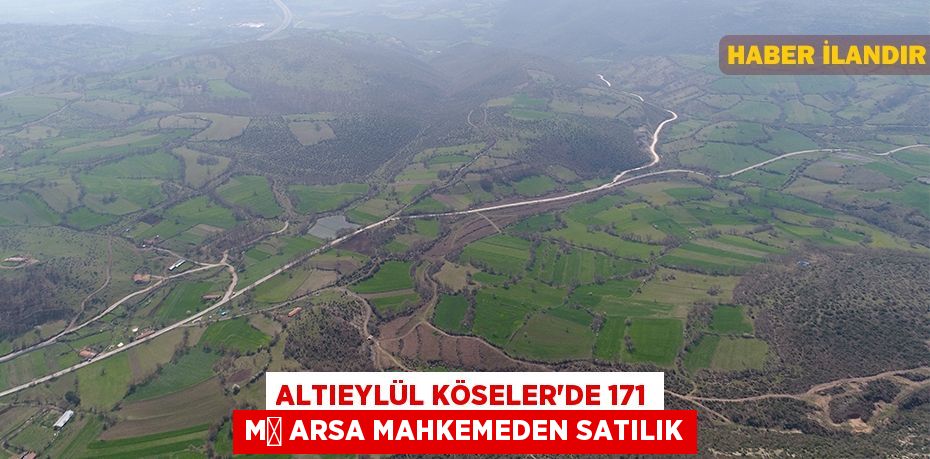 Altıeylül Köseler'de 171 m² arsa mahkemeden satılık