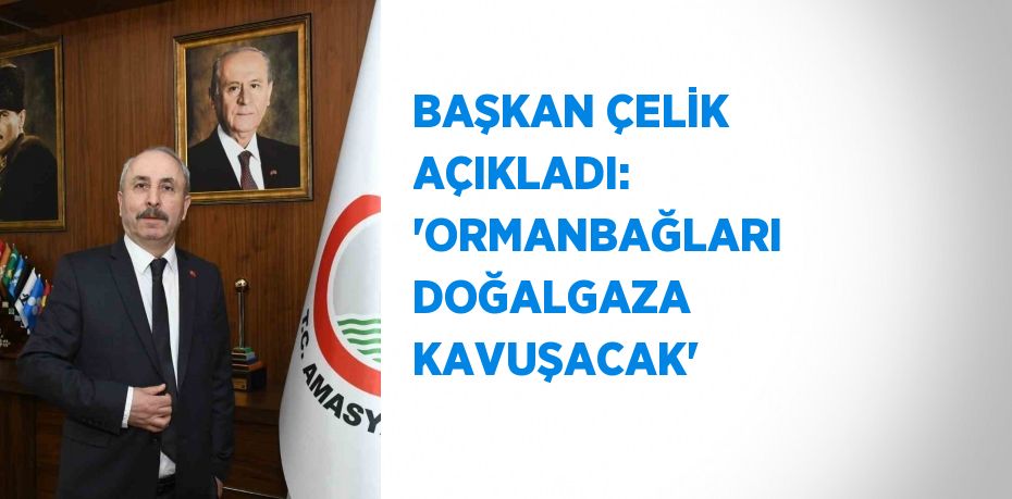 BAŞKAN ÇELİK AÇIKLADI: 'ORMANBAĞLARI DOĞALGAZA KAVUŞACAK'