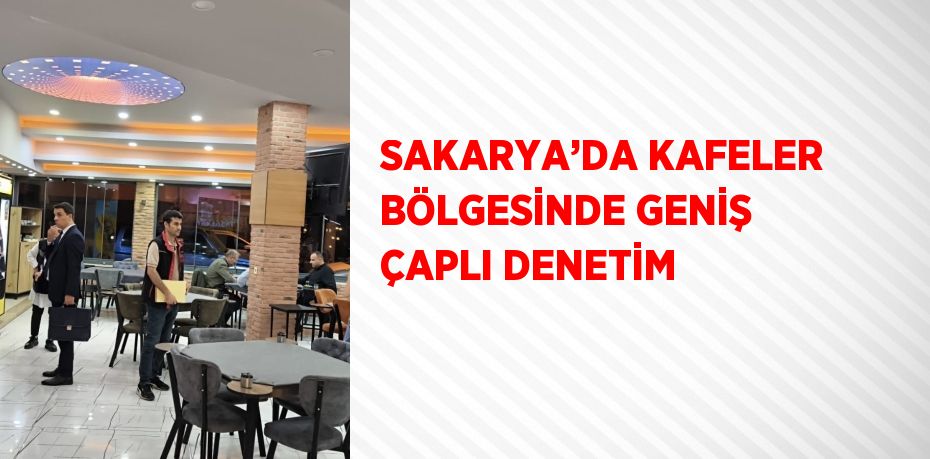 SAKARYA’DA KAFELER BÖLGESİNDE GENİŞ ÇAPLI DENETİM