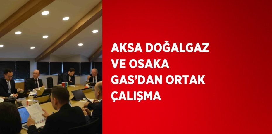 AKSA DOĞALGAZ VE OSAKA GAS’DAN ORTAK ÇALIŞMA