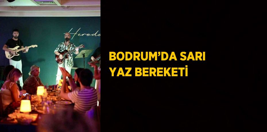 BODRUM’DA SARI YAZ BEREKETİ