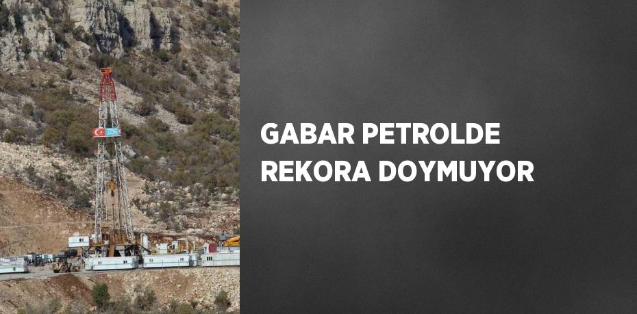 GABAR PETROLDE REKORA DOYMUYOR