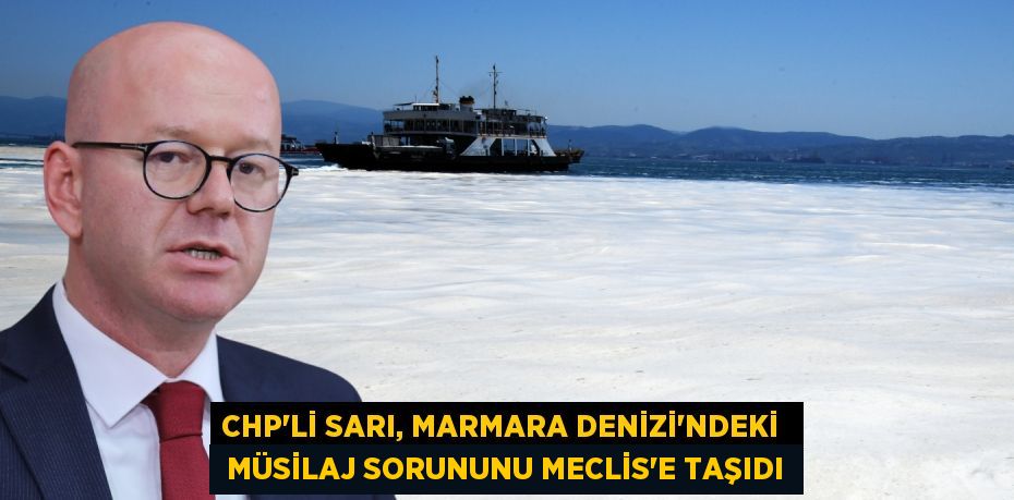 CHP'Lİ SARI, MARMARA DENİZİ'NDEKİ   MÜSİLAJ SORUNUNU MECLİS’E TAŞIDI