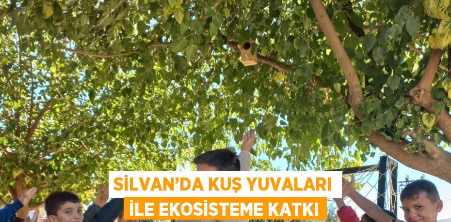 SİLVAN’DA KUŞ YUVALARI İLE EKOSİSTEME KATKI