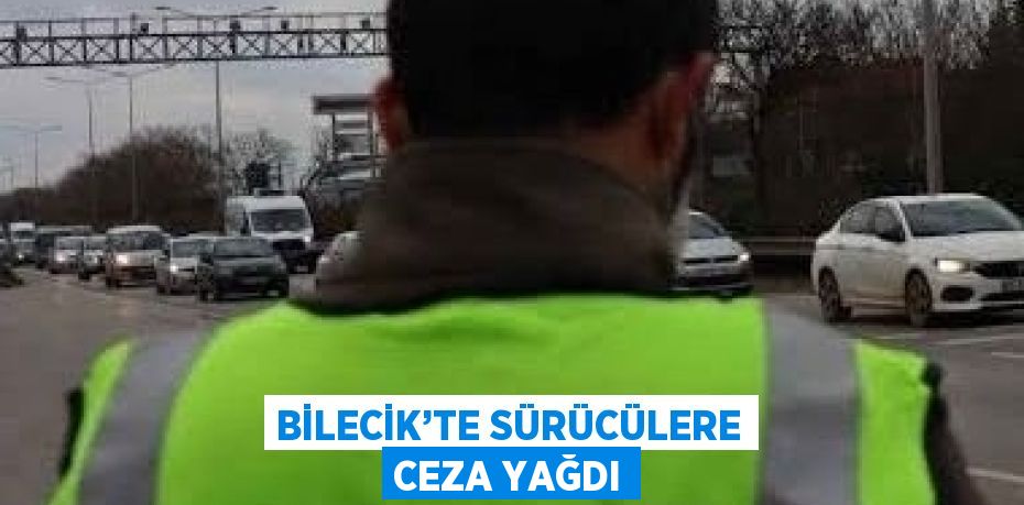 BİLECİK’TE SÜRÜCÜLERE CEZA YAĞDI