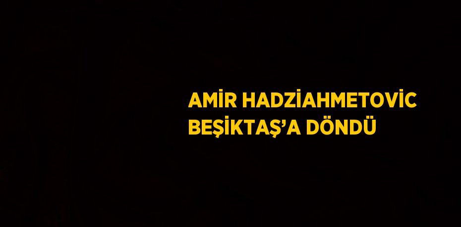 AMİR HADZİAHMETOVİC BEŞİKTAŞ’A DÖNDÜ