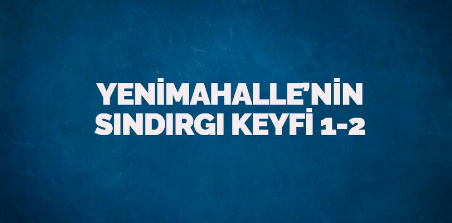 YENİMAHALLE’NİN SINDIRGI KEYFİ   1-2