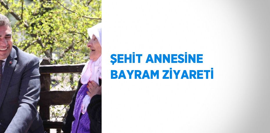 ŞEHİT ANNESİNE BAYRAM ZİYARETİ