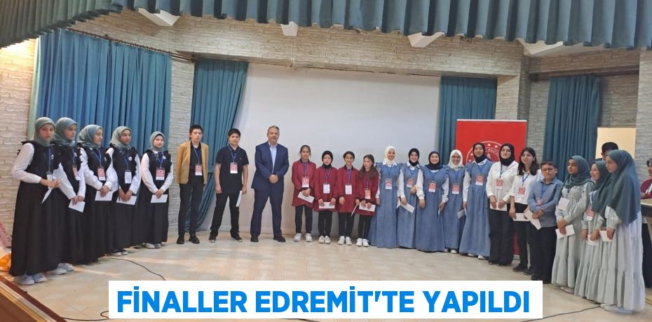 FİNALLER EDREMİT'TE YAPILDI