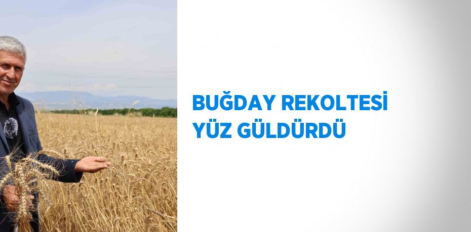 BUĞDAY REKOLTESİ YÜZ GÜLDÜRDÜ