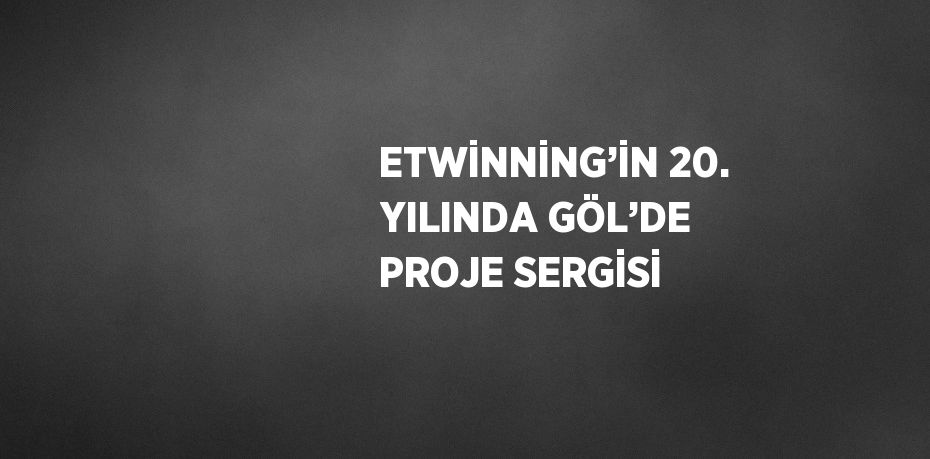ETWİNNİNG’İN 20. YILINDA GÖL’DE PROJE SERGİSİ