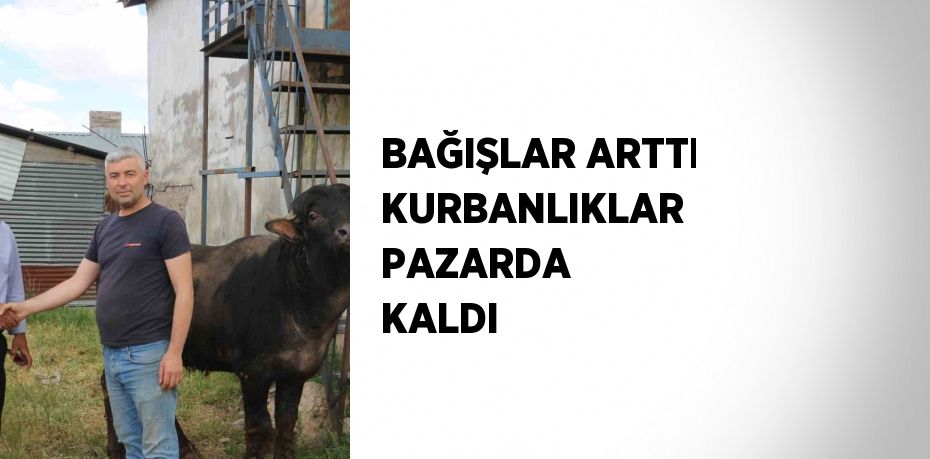 BAĞIŞLAR ARTTI KURBANLIKLAR PAZARDA KALDI