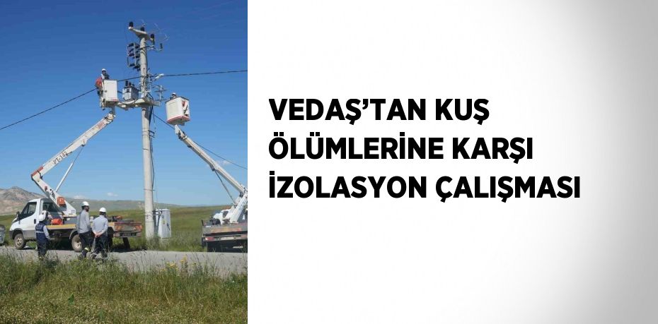 VEDAŞ’TAN KUŞ ÖLÜMLERİNE KARŞI İZOLASYON ÇALIŞMASI