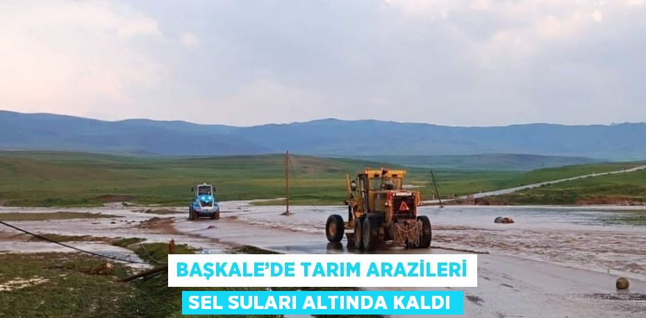 BAŞKALE’DE TARIM ARAZİLERİ SEL SULARI ALTINDA KALDI