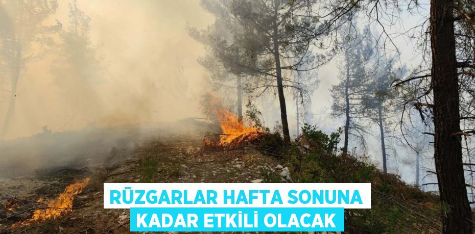RÜZGARLAR HAFTA SONUNA KADAR ETKİLİ OLACAK