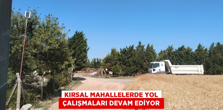 KIRSAL MAHALLELERDE YOL  ÇALIŞMALARI DEVAM EDİYOR