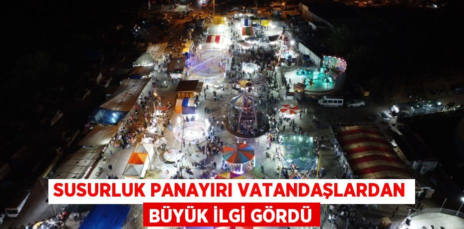 SUSURLUK PANAYIRI VATANDAŞLARDAN BÜYÜK İLGİ GÖRDÜ