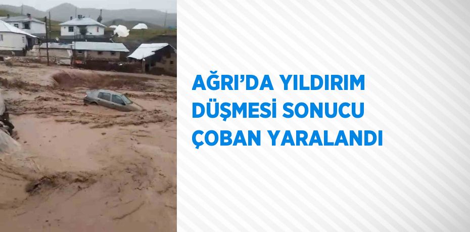 AĞRI’DA YILDIRIM DÜŞMESİ SONUCU ÇOBAN YARALANDI