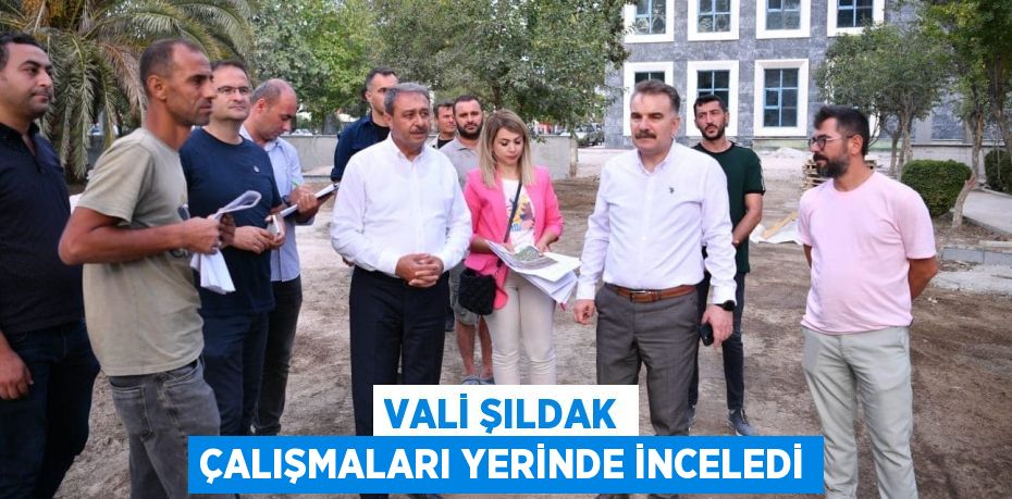 VALİ ŞILDAK ÇALIŞMALARI YERİNDE İNCELEDİ