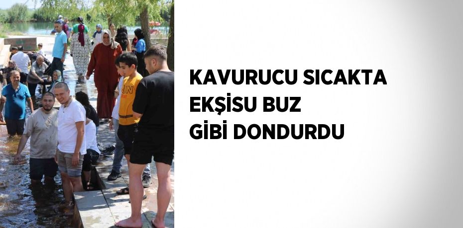 KAVURUCU SICAKTA EKŞİSU BUZ GİBİ DONDURDU