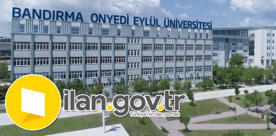Bandırma Onyedi Eylül Üniversitesi Öğretim Elemanı Alıyor