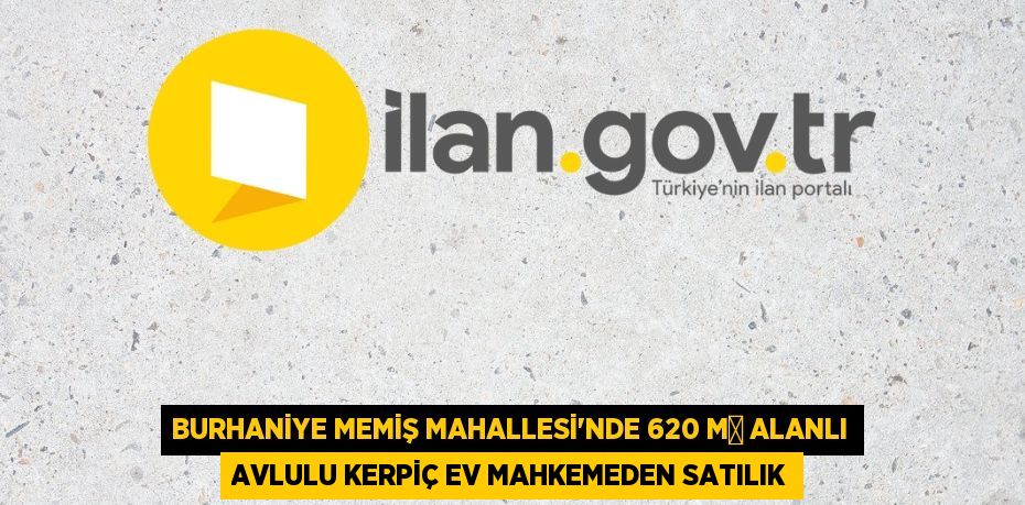 Burhaniye Memiş Mahallesi'nde 620 m² alanlı avlulu kerpiç ev mahkemeden satılık