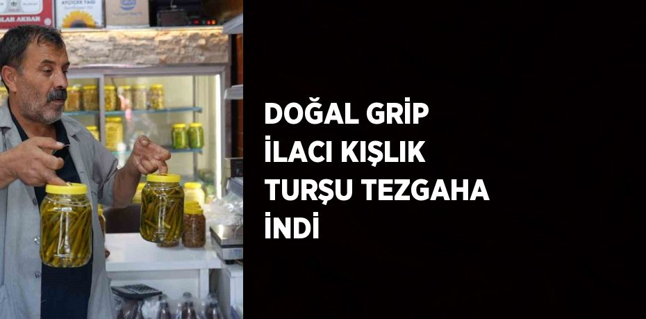 DOĞAL GRİP İLACI KIŞLIK TURŞU TEZGAHA İNDİ