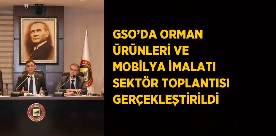 GSO’DA ORMAN ÜRÜNLERİ VE MOBİLYA İMALATI SEKTÖR TOPLANTISI GERÇEKLEŞTİRİLDİ