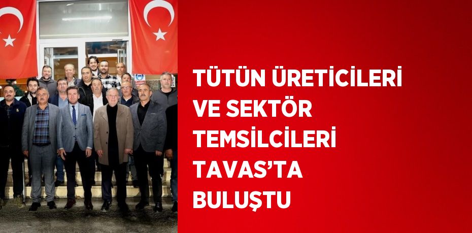 TÜTÜN ÜRETİCİLERİ VE SEKTÖR TEMSİLCİLERİ TAVAS’TA BULUŞTU