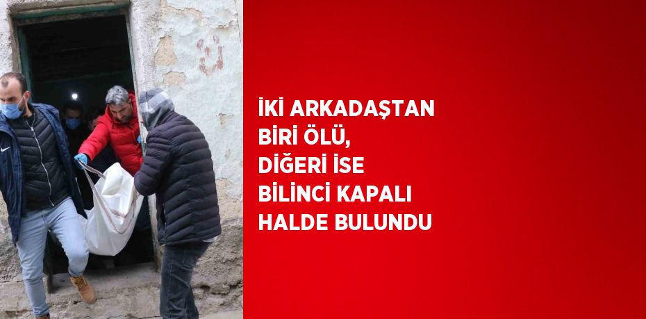 İKİ ARKADAŞTAN BİRİ ÖLÜ, DİĞERİ İSE BİLİNCİ KAPALI HALDE BULUNDU